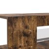vidaXL TV Cabinet with LED Lights Smoked Oak 90x39x30 cm