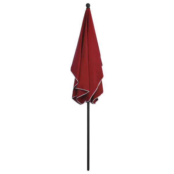vidaXL Garden Parasol with Pole 210x140 cm Bordeaux Red