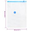 vidaXL Storage Bags Wall-mounted 5 pcs Transparent and Blue 60 x 40 cm