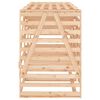 vidaXL Triple Wheelie Bin Storage Solid Wood Pine