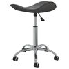 vidaXL Salon Spa Stool Grey Faux Leather