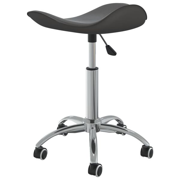 vidaXL Salon Spa Stool Grey Faux Leather