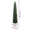 vidaXL Artificial Christmas Tree with 300 LEDs with Stand Green 300 cm