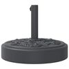 vidaXL Parasol Base for Ø38 / 48 mm Poles 25 kg Round