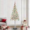 vidaXL Christmas Tree with 300 LEDs White 210 cm PE and Steel