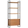 vidaXL 4-Tier Bookcase 80x30x180 cm Solid Acacia Wood