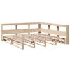 vidaXL Bookcase Bed without Mattress 200x200cm Solid Wood Pine