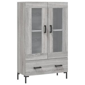 vidaXL Highboard Grey Sonoma 69.5x31x115 cm Engineered Wood