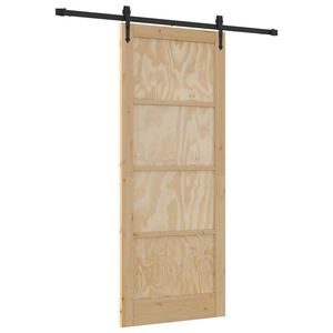 vidaXL Sliding Door ORKDAL 86 x 211 cm Solid Pine Wood