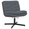 vidaXL Swivel Relaxing Chair Dark Grey 63 x 75 x 76 cm Velvet