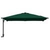 vidaXL Garden Parasol Green 248.5 x 247.5 x 160 cm Polyester and Steel