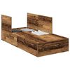 vidaXL Bed Frame with Storage Old wood 90 x 190 cm Engineered wood