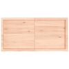 vidaXL Wall Shelf 120x60x(2-6) cm Untreated Solid Wood Oak