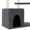 vidaXL Cat Tree with Sisal Scratching Posts Dark Grey 107.5 cm