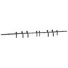 vidaXL Sliding Door Hardware Kit 400 cm Steel Black