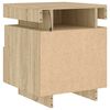 vidaXL Bedside Cabinets with LED Lights 2 pcs Sonoma Oak 40x39x48.5 cm