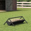 vidaXL Livestock Feeding Trough Black 111 x 76 x 38 cm
