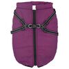 vidaXL Dog Coat with Harness Waterproof Reflective Purple 5XL