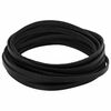 vidaXL Leather Strap Black 1000 x 0.8 cm Leather