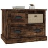 vidaXL Bedside Cabinet Smoked Oak 60x39x45 cm