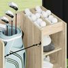 vidaXL Golf Cabinet with Wheel Plain Sonoma Oak 65 x 45 x 98 cm