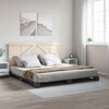 vidaXL Bed Frame without Mattress Grey 200x200 cm Solid Wood Pine