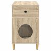 vidaXL Cat House Sonoma 72 x 42.5 x 70 cm Engineered Wood