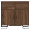 vidaXL Sideboard Brown Oak 79.5x35.5x74.5 cm Engineered Wood