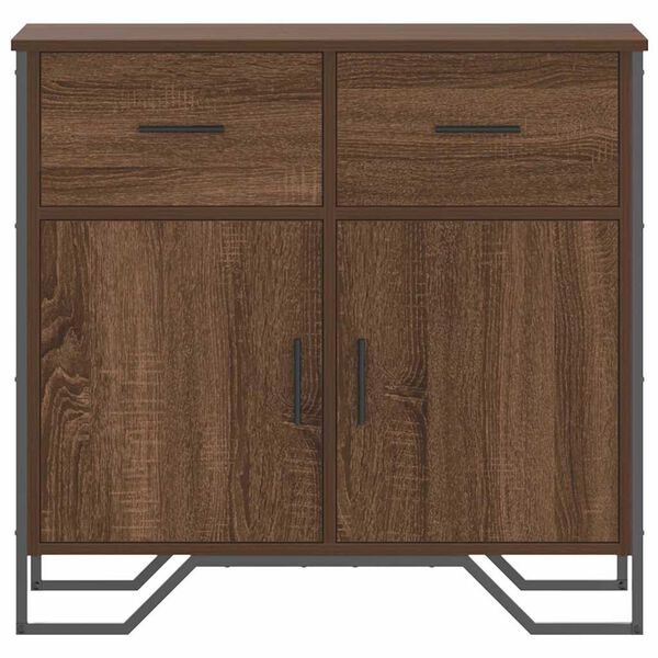 vidaXL Sideboard Brown Oak 79.5x35.5x74.5 cm Engineered Wood