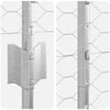 vidaXL Fence with Post Silver 1.6 x 10 m Steel