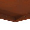 vidaXL Fire Pit Brown 80 x 80 x 40 cm Weathering Steel