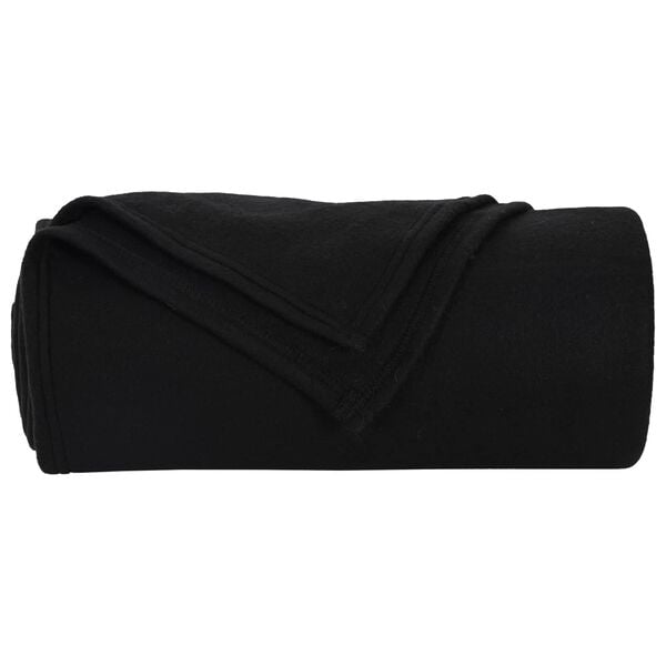 vidaXL Throw Blankets 24 pcs Black 170 x 130 cm Fleece