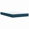 vidaXL Box Spring Bed with Mattress Blue 120x200 cm Velvet