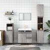 vidaXL Bathroom Cabinet Grey Sonoma 65x33x60 cm Engineered Wood