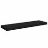 vidaXL Floating Wall Shelves 4 pcs Black 80x23.5x3.8 cm MDF