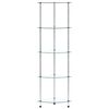 vidaXL 5-Tier Shelf Transparent 30x30x130 cm Tempered Glass