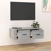 vidaXL Hanging TV Cabinet Grey Sonoma 80x36x25 cm Engineered Wood