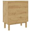 vidaXL Drawer Cabinet OTTA 76.5x39.5x90cm Solid Wood Pine