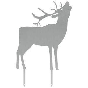 vidaXL Garden Stake 46 x 30 cm Galvanised Steel Silver