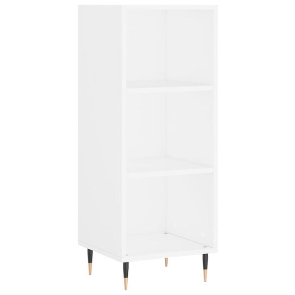 vidaXL Highboard High Gloss White 34.5x32.5x180 cm Engineered Wood