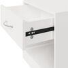 vidaXL Bedside Cabinets 2 pcs with Drawer High Gloss White