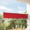vidaXL Patio Retractable Side Awning 60x300 cm Red