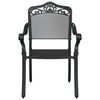 vidaXL Garden Dining Set 5 pcs Black 90 x 90 x 75 cm Cast Aluminium