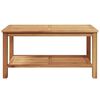 vidaXL Coffee Table Brown 90 x 50 x 45 cm Solid teak wood