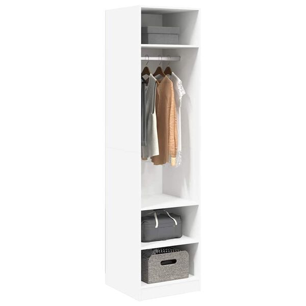 vidaXL Wardrobe White 50x50x200 cm Engineered Wood