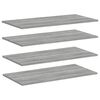 vidaXL Wall Shelves 4 pcs Grey Sonoma 80x40x1.5 cm Engineered Wood