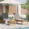 vidaXL Sun Lounger 3 pcs Brown 35 x 35 x 34cm Solid Acacia wood