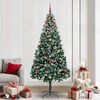 vidaXL Artificial Christmas Tree with 300 LEDs with Stand Green 240 cm