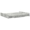 vidaXL Storage Bed Frame Concrete Grey 150 x 200 cm Engineered Wood