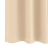 vidaXL Blackout Curtains with Rings 2 pcs Cream 225 x 140 cm Polyester